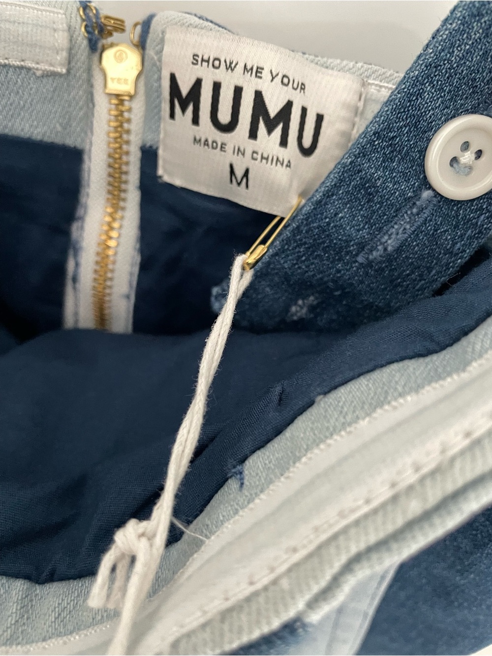 NEW Show Me Your Mumu Coronado Corset Dress Denim Convertible Strapless Mini. 15 - Picture 8 of 11
